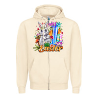 Sandshell MY easter Zipper Hoodie - CowhideDigitalArt