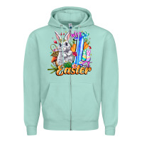 Seafoam MY easter Zipper Hoodie - CowhideDigitalArt