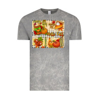 Cloud Rock Hello Fall pumpkins Vintage Tee - NancyCooperArtShop