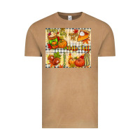 Vintage Camel Hello Fall pumpkins Vintage Tee - NancyCooperArtShop