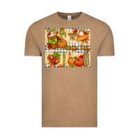 Vintage Coffee Hello Fall pumpkins Vintage Tee - NancyCooperArtShop