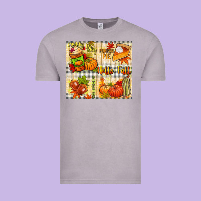 Hello Fall Pumpkins Vintage Tee Designed By Nancycooperartshop