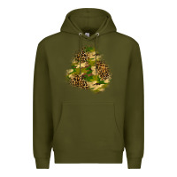 Army Green camouflage and leopard patch  3 Premium Hoodie - BundleAndBundleShop