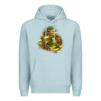 Blue Mist camouflage and leopard patch  3 Premium Hoodie - BundleAndBundleShop