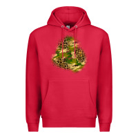 Cardinal camouflage and leopard patch  3 Premium Hoodie - BundleAndBundleShop