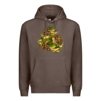 Coffee camouflage and leopard patch  3 Premium Hoodie - BundleAndBundleShop