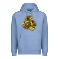 Colony Blue camouflage and leopard patch  3 Premium Hoodie - BundleAndBundleShop