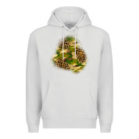 Dove Grey camouflage and leopard patch  3 Premium Hoodie - BundleAndBundleShop