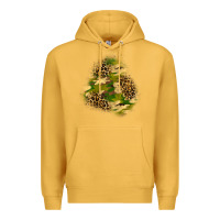 Mustard camouflage and leopard patch  3 Premium Hoodie - BundleAndBundleShop