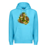 Ocean Blue camouflage and leopard patch  3 Premium Hoodie - BundleAndBundleShop
