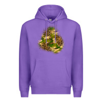 Purple camouflage and leopard patch  3 Premium Hoodie - BundleAndBundleShop