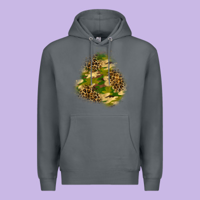 Camouflage And Leopard Patch  3 Premium Hoodie Designed By Bundleandbundleshop
