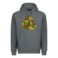 Rock camouflage and leopard patch  3 Premium Hoodie - BundleAndBundleShop