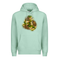 Seafoam camouflage and leopard patch  3 Premium Hoodie - BundleAndBundleShop