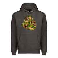 Smoke camouflage and leopard patch  3 Premium Hoodie - BundleAndBundleShop