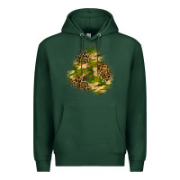 Sports Green camouflage and leopard patch  3 Premium Hoodie - BundleAndBundleShop