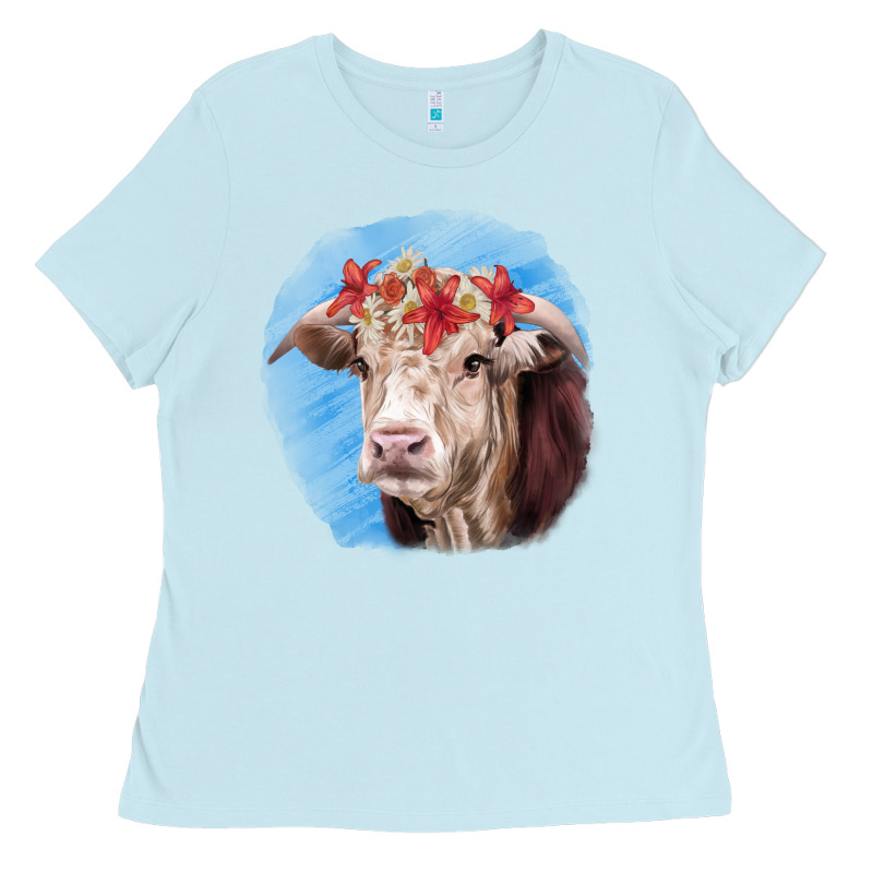 Hereford Bull Ladies Tee by RanaPortraitStore | Teevron