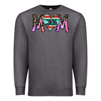Charcoal Heather girl mom Premium Sweatshirt - CowhideDigitalArt
