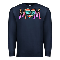 Navy girl mom Premium Sweatshirt - CowhideDigitalArt
