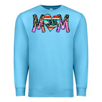 Ocean Blue girl mom Premium Sweatshirt - CowhideDigitalArt