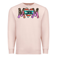 Pale Pink girl mom Premium Sweatshirt - CowhideDigitalArt