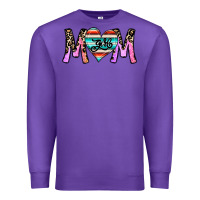 Purple girl mom Premium Sweatshirt - CowhideDigitalArt