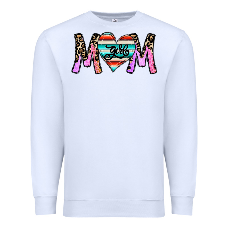 Girl Mom Premium Sweatshirt by CowhideDigitalArt | Teevron