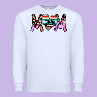 Girl Mom Premium Sweatshirt Designed By Cowhidedigitalart