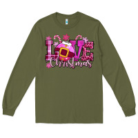 Army Green love christmas pink Long Sleeve Tee - CowGirlArtShop