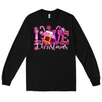 Black love christmas pink Long Sleeve Tee - CowGirlArtShop