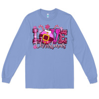 Colony Blue love christmas pink Long Sleeve Tee - CowGirlArtShop