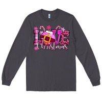 Smoke love christmas pink Long Sleeve Tee - CowGirlArtShop