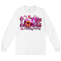 White love christmas pink Long Sleeve Tee - CowGirlArtShop