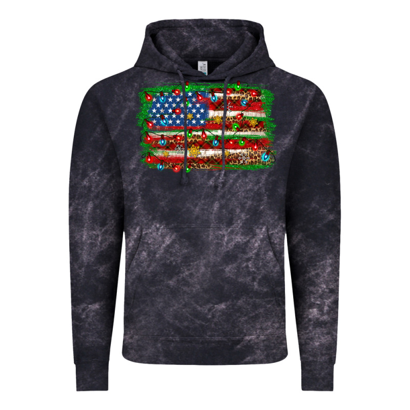 Christmas American Flag 4th Of July Vintage Hoodie by HowdyJamesFarm | Teevron