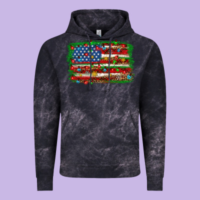Christmas American Flag 4th Of July Vintage Hoodie Designed By Howdyjamesfarm