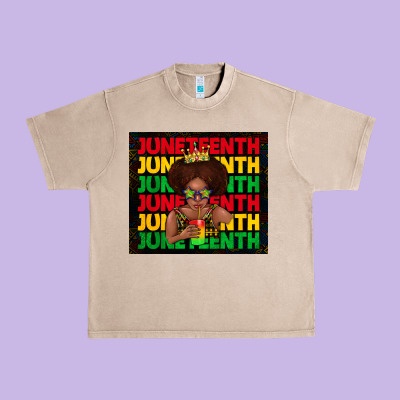 Juneteenth Cute Kid Urban Heavy Tee Designed By Tumblerdesignbyshophia