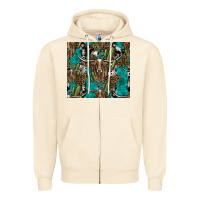Sandshell Longhorn Pattern Zipper Hoodie - CowhideDigitalArt