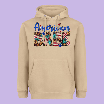 American Babe Heavyweight Hoodie Designed By Artiststas
