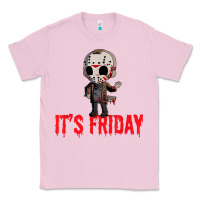 Bubblegum Pink Funny Friday 13th Funny Halloween Horror Classic Tee - lanVoArt