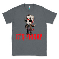 Charcoal Heather Funny Friday 13th Funny Halloween Horror Classic Tee - lanVoArt