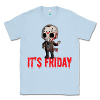 Dusty Blue Funny Friday 13th Funny Halloween Horror Classic Tee - lanVoArt