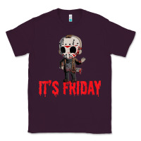 Plum Funny Friday 13th Funny Halloween Horror Classic Tee - lanVoArt