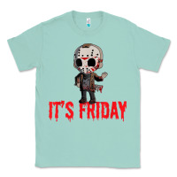 Seafoam Funny Friday 13th Funny Halloween Horror Classic Tee - lanVoArt