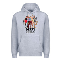 Heather Grey Lover Gifts Derry Girls Gift For Movie Fans Premium Hoodie - lanVoArt