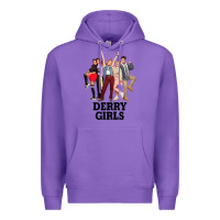 Purple Lover Gifts Derry Girls Gift For Movie Fans Premium Hoodie - lanVoArt