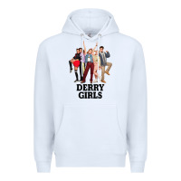 White Lover Gifts Derry Girls Gift For Movie Fans Premium Hoodie - lanVoArt