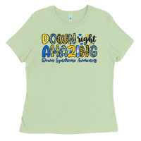 Matcha down right amazing down syndrome awareness Ladies Tee - Artiststas