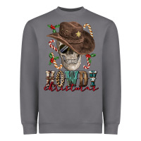 Storm howdy christmas skull Heavyweight Sweatshirt - FaDigitalArtStudio