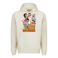 Oatmeal Heather bobs family portrait Premium Hoodie - lanVoArt