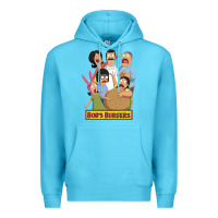 Ocean Blue bobs family portrait Premium Hoodie - lanVoArt